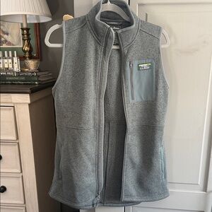 L.L. Bean Green Fleece Vest